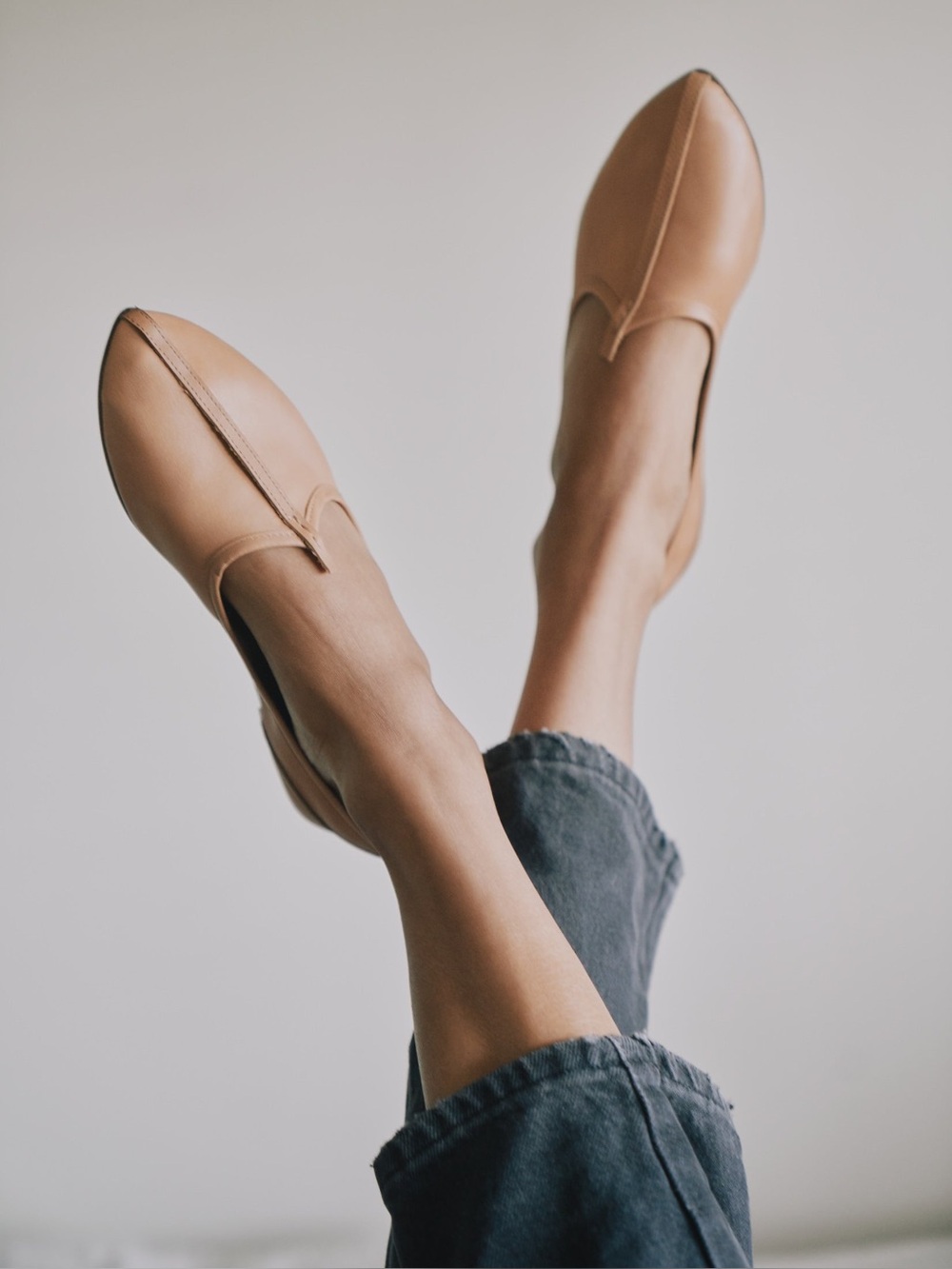 Jamie Haller The Jutti Slipper In Bare Size 36